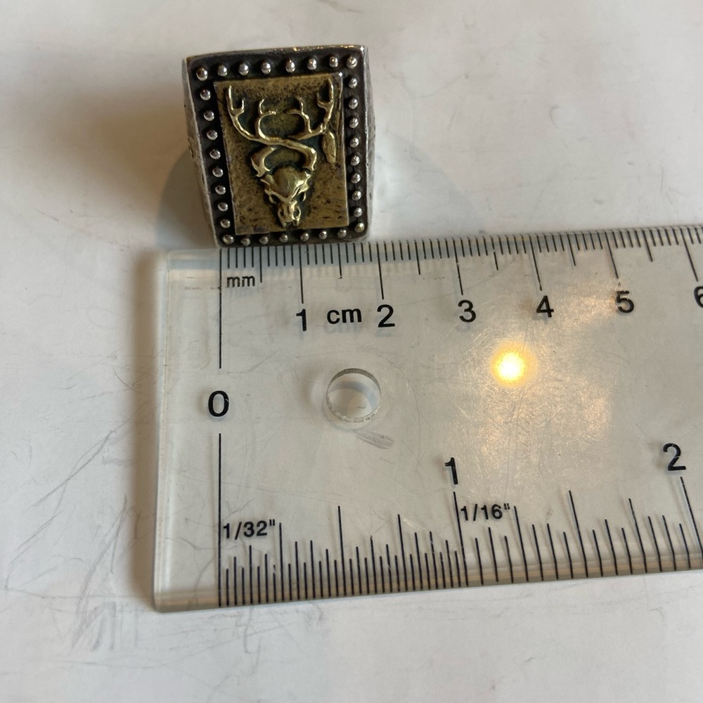 Spell Designs Easy Rider Stag Ring size US7 - Picture 6 of 15